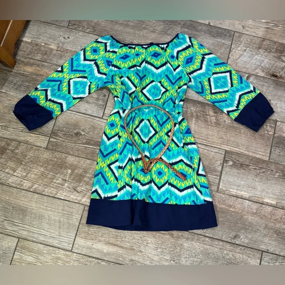 Colorful Geometric Kids Dress​